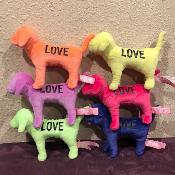 PINK Victoria's Secret Accessories - PINK Mini Dogs (lot of 6)